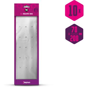 Delphin - PVA n'tastic - 200x70mm - Argent, Violet, Gris - Sac PVA - Publicité Delphin - PVA n'tastic - 200x70mm - Argent, Violet, Gris - Sac PVA - Publicité