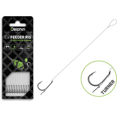 Bas de ligne Feeder Delphin Fluoro Sting / 10pcs 8cm/0,26mm/Turner #6 8cm/0,26mm/Turner #6 - Publicité Bas de ligne Feeder Delphin Fluoro Sting / 10pcs 8cm/0,26mm/Turner #6 8cm/0,26mm/Turner #6 - Publicité