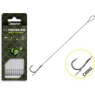 Bas de ligne Feeder Delphin Braided Sting / 10pcs 8cm/0,14mm/Chinu #8 8cm/0,14mm/Chinu #8 - Publicité Bas de ligne Feeder Delphin Braided Sting / 10pcs 8cm/0,14mm/Chinu #8 8cm/0,14mm/Chinu #8 - Publicité