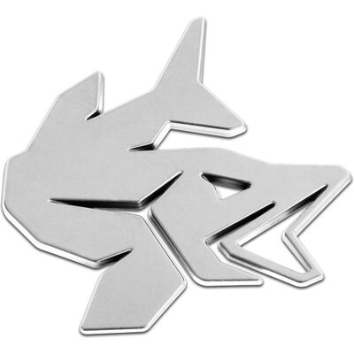 3D autocollant Delphin PIKE chrome Chrome - Publicité 3D autocollant Delphin PIKE chrome Chrome - Publicité