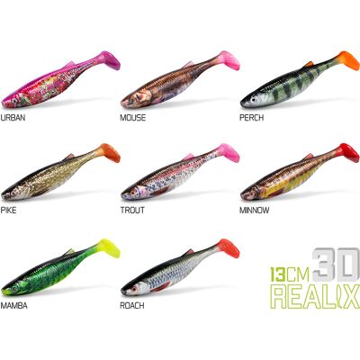 Leurre artificiel Delphin Realix 3D / 2 pcs 13cm / Trout 13cm / Trout - Publicité Leurre artificiel Delphin Realix 3D / 2 pcs 13cm / Trout 13cm / Trout - Publicité
