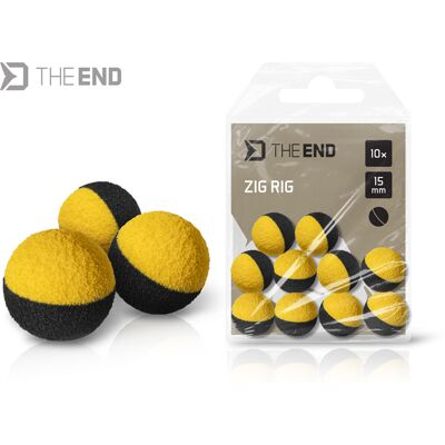 Delphin TheEND ZIG RIG / 10 pcs noir-jaune 15mm noir-jaune 15mm - Publicité Delphin TheEND ZIG RIG / 10 pcs noir-jaune 15mm noir-jaune 15mm - Publicité