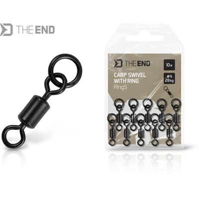 Émerillon avec anneau Delphin TheEND RingS / 10 pcs #4/28 kg - Publicité Émerillon avec anneau Delphin TheEND RingS / 10 pcs #4/28 kg - Publicité