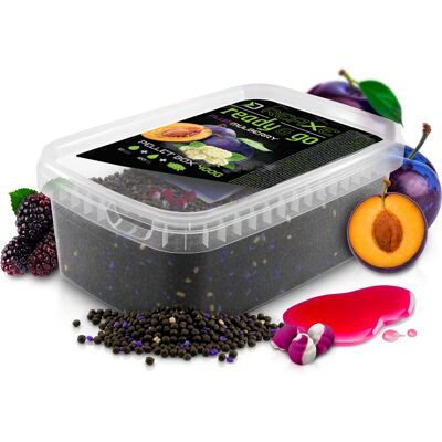 Pellet box Delphin Reaxe READY&GO; / Prune–mûrier 400g+120ml booster+10mm waft - Publicité Pellet box Delphin Reaxe READY&GO; / Prune–mûrier 400g+120ml booster+10mm waft - Publicité