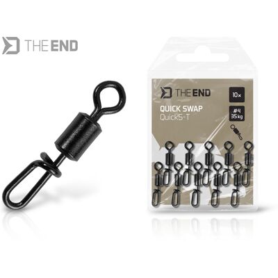 Émerillon attache rapide Delphin TheEND QuickS-T / 10 pcs #4 / 35kg #4 / 35kg - Publicité Émerillon attache rapide Delphin TheEND QuickS-T / 10 pcs #4 / 35kg #4 / 35kg - Publicité
