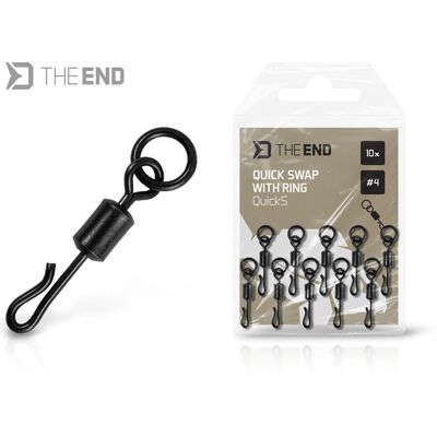 Émerillon attache rapide avec anneau Delphin TheEND QuickS / 10 pcs #4 #4 - Publicité Émerillon attache rapide avec anneau Delphin TheEND QuickS / 10 pcs #4 #4 - Publicité
