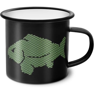 Tasse émaillée Delphin CARPO 350ml 350ml - Publicité Tasse émaillée Delphin CARPO 350ml 350ml - Publicité