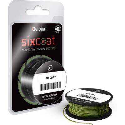 Delphin SIXCOAT Skin Line grass 25lbs 13m Gris, Beige, Argent - Ligne de pêche - Publicité Delphin SIXCOAT Skin Line grass 25lbs 13m Gris, Beige, Argent - Ligne de pêche - Publicité