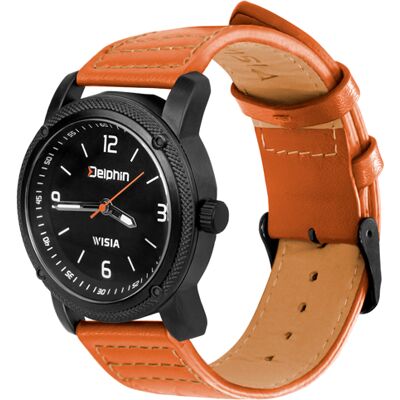 Montre Delphin WISIA Brown, Black, Beige, Silver - Publicité Montre Delphin WISIA Brown, Black, Beige, Silver - Publicité