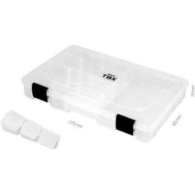 Delphin TBX One 275-5P Clip - 275x185x45 mm - 5 compartiments - Boîte - Publicité Delphin TBX One 275-5P Clip - 275x185x45 mm - 5 compartiments - Boîte - Publicité