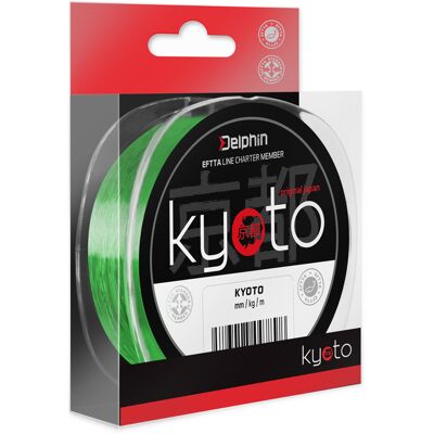 Delphin KYOTO - vert fluo - 0.286mm - 6.8kg Monofilament de pêche - Publicité Delphin KYOTO - vert fluo - 0.286mm - 6.8kg Monofilament de pêche - Publicité