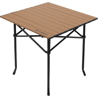 Table pliable Delphin CAMPSTA 60x60x60cm Gray, Beige 60x60x60cm - Publicité Table pliable Delphin CAMPSTA 60x60x60cm Gray, Beige 60x60x60cm - Publicité