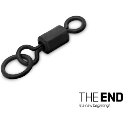 Carpe Delphin THE END Ring Swivel - #4 - 28 kg - Gris, Beige - Publicité Carpe Delphin THE END Ring Swivel - #4 - 28 kg - Gris, Beige - Publicité