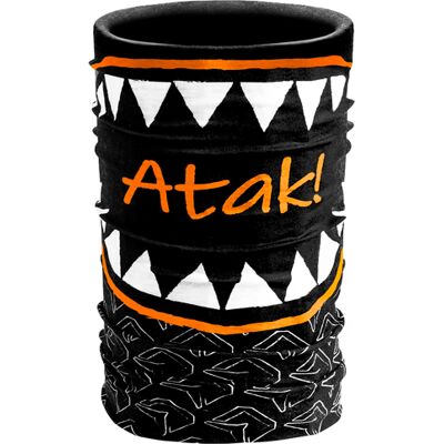 Foulard polyvalent Delphin Atak! UNI Black, Gold, Gray UNI - Publicité Foulard polyvalent Delphin Atak! UNI Black, Gold, Gray UNI - Publicité
