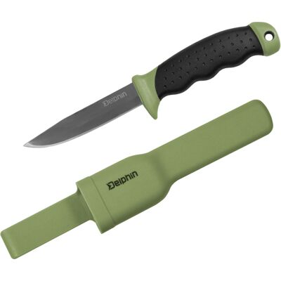 Delphin - SPLITER - lame 10 cm - acier inoxydable - couteau - Publicité Delphin - SPLITER - lame 10 cm - acier inoxydable - couteau - Publicité