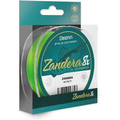 Delphin ZANDERA 8 - Vert Fluo - Fil de Pêche - Publicité Delphin ZANDERA 8 - Vert Fluo - Fil de Pêche - Publicité