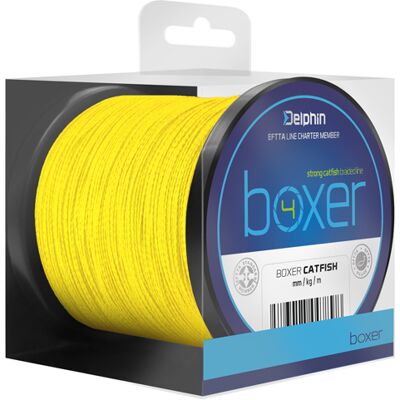 Delphin Boxer 4 Jaune Fluo - Ligne de Pêche - Publicité Delphin Boxer 4 Jaune Fluo - Ligne de Pêche - Publicité