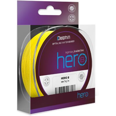 Delphin HERO 8 - 0,30mm - 21,4kg - Fil tressé - Publicité Delphin HERO 8 - 0,30mm - 21,4kg - Fil tressé - Publicité