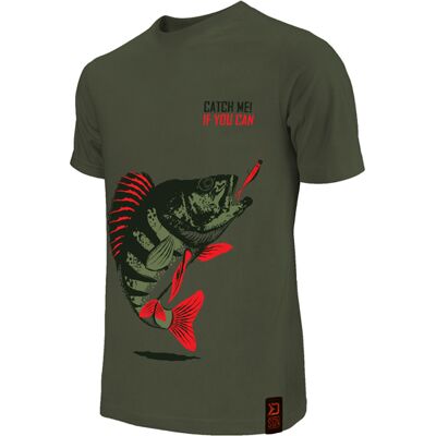 Delphin - Catch me! Perche - Gris - XXL - T-shirt - Publicité Delphin - Catch me! Perche - Gris - XXL - T-shirt - Publicité