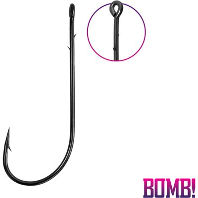Delphin - Hameçon BOMB! X-BARB - 5/0 - Gray - Fishing hook - Publicité Delphin - Hameçon BOMB! X-BARB - 5/0 - Gray - Fishing hook - Publicité
