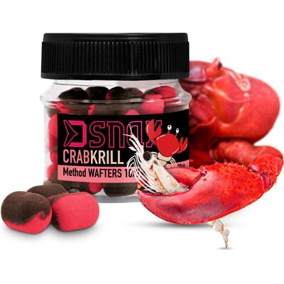 Delphin Appât D SNAX WAFT 10x7mm/20g Crabe-krill Red, Black, Beige, Silver Crabe-krill - Publicité Delphin Appât D SNAX WAFT 10x7mm/20g Crabe-krill Red, Black, Beige, Silver Crabe-krill - Publicité