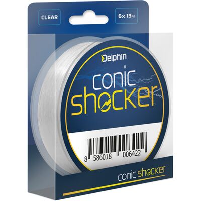 Delphin - Conic SHOCKER - Gris/Argent - 0.26-0.45mm - fishing line - Publicité Delphin - Conic SHOCKER - Gris/Argent - 0.26-0.45mm - fishing line - Publicité