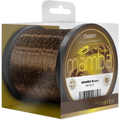 Delphin - MAMBA Carp - 0.30mm - 7.0kg 300m Ligne Carpe - Publicité Delphin - MAMBA Carp - 0.30mm - 7.0kg 300m Ligne Carpe - Publicité
