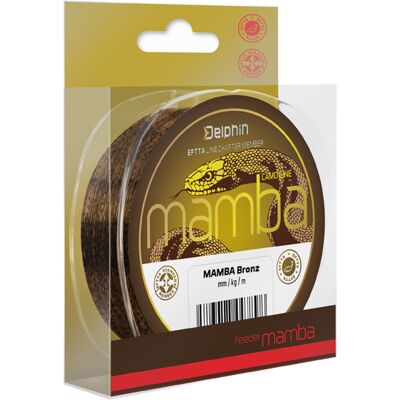 Delphin - MAMBA Feeder - Bronze - 0.28mm - Ligne de pêche - Publicité Delphin - MAMBA Feeder - Bronze - 0.28mm - Ligne de pêche - Publicité