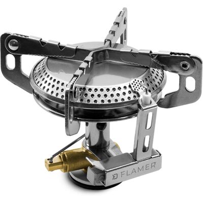 Delphin - FLAMER - 3000W - 180g - Réchaud à gaz - Publicité Delphin - FLAMER - 3000W - 180g - Réchaud à gaz - Publicité