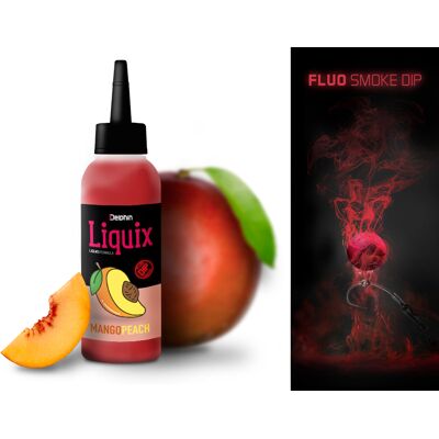 Delphin Fluo dip D SNAX LiquiX /100ml Mangue-pêche Black, Gold, Green, Gray Mangue-pêche - Publicité Delphin Fluo dip D SNAX LiquiX /100ml Mangue-pêche Black, Gold, Green, Gray Mangue-pêche - Publicité