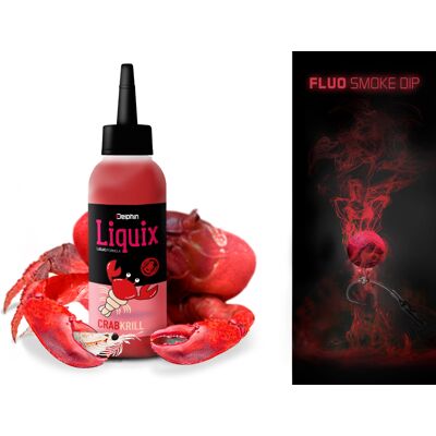 Delphin Fluo dip D SNAX LiquiX /100ml Crabe-krill Gold, Black, Gray Crabe-krill - Publicité Delphin Fluo dip D SNAX LiquiX /100ml Crabe-krill Gold, Black, Gray Crabe-krill - Publicité