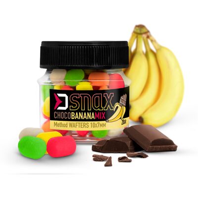 Delphin Appât MIX D SNAX WAFT 10x7mm/20g Choco-banane Gold, Black, Brown, Beige Choco-banane - Publicité Delphin Appât MIX D SNAX WAFT 10x7mm/20g Choco-banane Gold, Black, Brown, Beige Choco-banane - Publicité