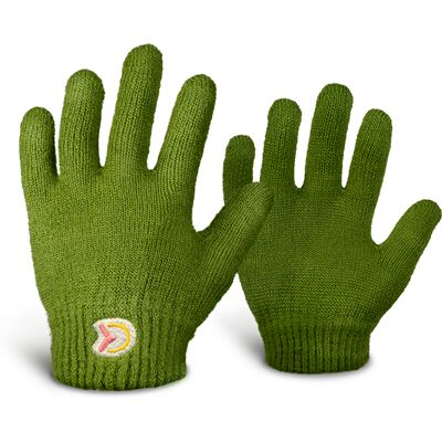 Gants enfant tricot Delphin YUPIE UNI Olive, Beige, Gold, Green UNI - Publicité Gants enfant tricot Delphin YUPIE UNI Olive, Beige, Gold, Green UNI - Publicité