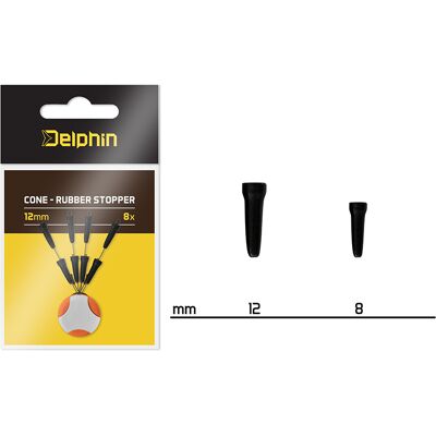 Delphin - Cone - 8mm - Caoutchouc - Bouchon en caoutchouc - Publicité Delphin - Cone - 8mm - Caoutchouc - Bouchon en caoutchouc - Publicité