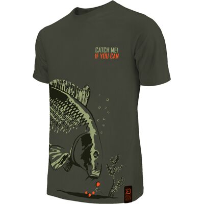 T-shirt Delphin Catch me CARP NX L Gray, Beige, Brown L - Publicité T-shirt Delphin Catch me CARP NX L Gray, Beige, Brown L - Publicité