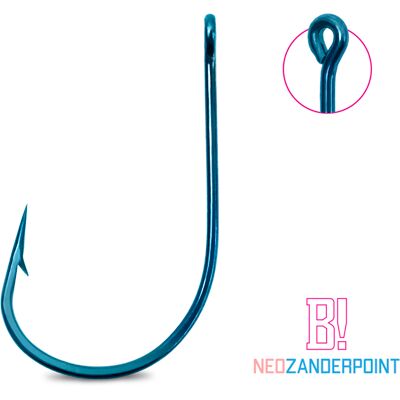 Hameҫon - Delphin B! NEO ZanderPoint BLU - Gris - 1/0 - Fishing hook - Publicité Hameҫon - Delphin B! NEO ZanderPoint BLU - Gris - 1/0 - Fishing hook - Publicité