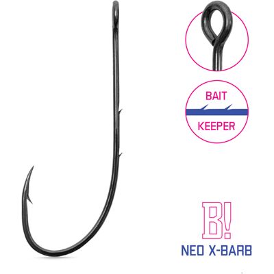 Delphin - Hameçon pour le cheburashka B! NEO X-BARB / 8pcs 2/0 - Gray - 2/0 - Hameçon de pêche - Publicité Delphin - Hameçon pour le cheburashka B! NEO X-BARB / 8pcs 2/0 - Gray - 2/0 - Hameçon de pêche - Publicité