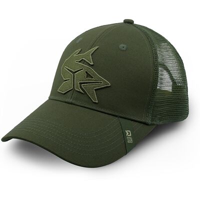 Delphin - OUTLINE PREDATOR - Gris - Beige - Trucker Cap - Publicité Delphin - OUTLINE PREDATOR - Gris - Beige - Trucker Cap - Publicité