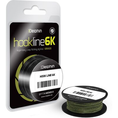 Delphin - HOOKLINE 6K - Gris - 20m - Braided Line - Publicité Delphin - HOOKLINE 6K - Gris - 20m - Braided Line - Publicité