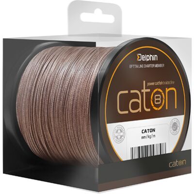 Delphin Marron 0,63mm - 68,2kg - 250m Ligne de Pêche - Publicité Delphin Marron 0,63mm - 68,2kg - 250m Ligne de Pêche - Publicité