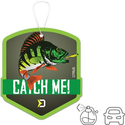Parfums voiture Delphin CatchME! PERCHE Citrus Gray, Pink, Green, Silver Citrus - Publicité Parfums voiture Delphin CatchME! PERCHE Citrus Gray, Pink, Green, Silver Citrus - Publicité