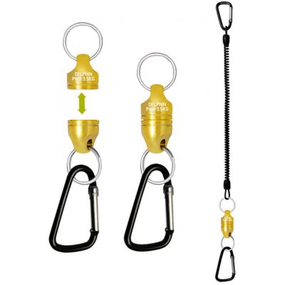 Attache magnétique Delphin PWR pour épuisette - Argent, Noir, Or, Gris - Équipement de pêche - Publicité Attache magnétique Delphin PWR pour épuisette - Argent, Noir, Or, Gris - Équipement de pêche - Publicité
