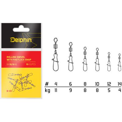 Delphin - BN/10 - Gray - Rolling Swivel - Publicité Delphin - BN/10 - Gray - Rolling Swivel - Publicité