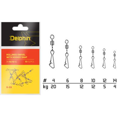 Delphin - Rollings - Gris - Hooked snap - Obturateur de pêche - Publicité Delphin - Rollings - Gris - Hooked snap - Obturateur de pêche - Publicité