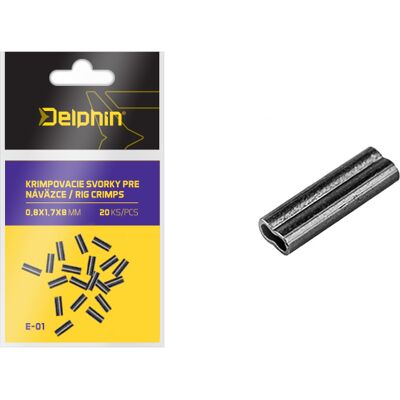 Delphin - Sleeves 1.0x2.2x8mm - Gold - Sleeves - Publicité Delphin - Sleeves 1.0x2.2x8mm - Gold - Sleeves - Publicité