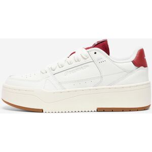 Baskets en cuir femme CJ80 platform blanc et bordeaux - DECATHLON 38 - Publicité Baskets en cuir femme CJ80 platform blanc et bordeaux - DECATHLON 38 - Publicité