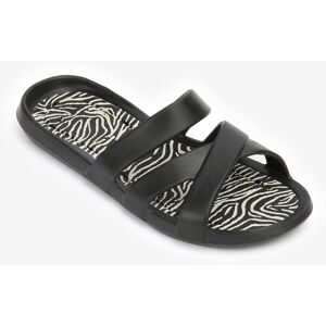 Claquettes piscine Femme - Slap 500 noir zeb 1 - NABAIJI 39/42 - Publicité Claquettes piscine Femme - Slap 500 noir zeb 1 - NABAIJI 39/42 - Publicité