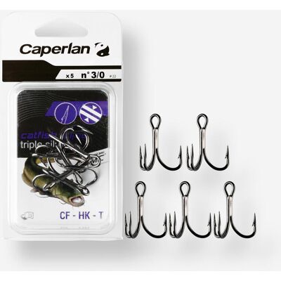 CAPERLAN HAMEÇON TRIPLE PÊCHE DU SILURE CF HK T N° 3 - Publicité CAPERLAN HAMEÇON TRIPLE PÊCHE DU SILURE CF HK T N° 3 - Publicité