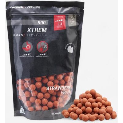 CAPERLAN Bouillettes pêche de la carpe XTREM 900 14mm 1kg Fraise - Publicité CAPERLAN Bouillettes pêche de la carpe XTREM 900 14mm 1kg Fraise - Publicité
