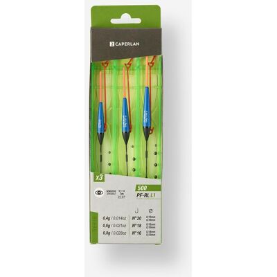CAPERLAN Lot de 3 lignes montees pour la peche au coup en etang rl500 l1 0,4g 0,6g 0,8g - Publicité CAPERLAN Lot de 3 lignes montees pour la peche au coup en etang rl500 l1 0,4g 0,6g 0,8g - Publicité
